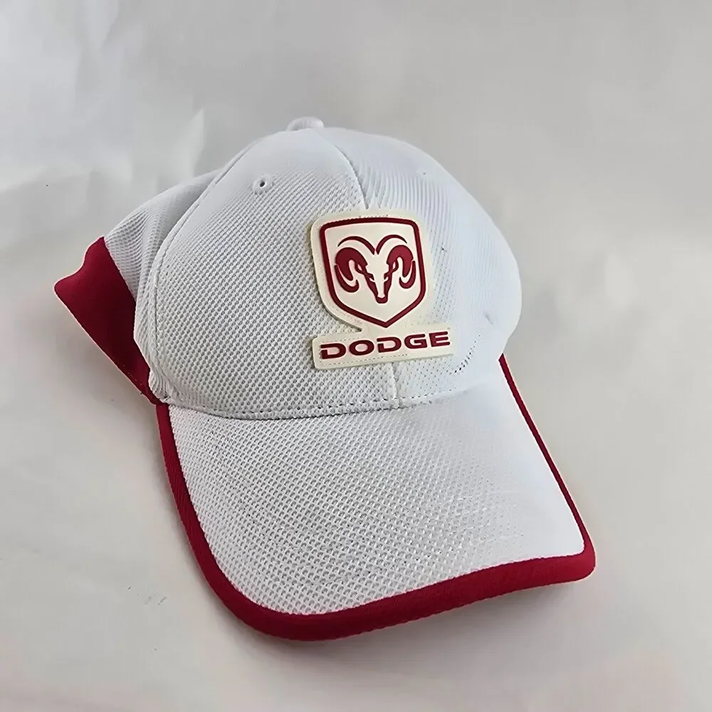NASCAR Dodge Ram Hat Cap Kasey Kahne #9 Fitted Stretch Chase Authentics White